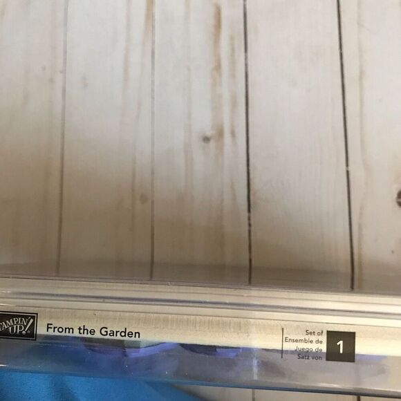 Stampin up! wood mounted rubber stamp from the garden card New without tags - Picture 3 of 3